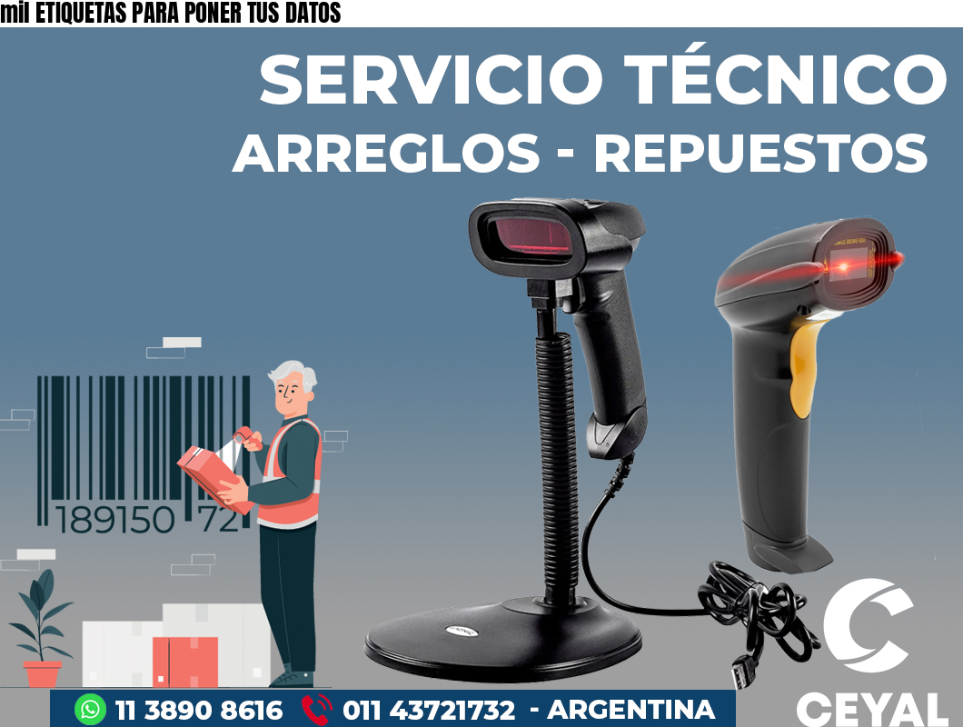 mil ETIQUETAS PARA PONER TUS DATOS