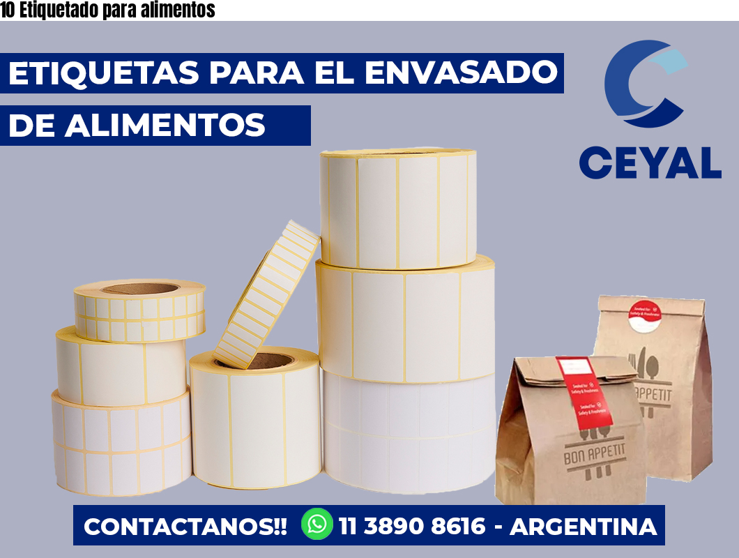 10 Etiquetado para alimentos