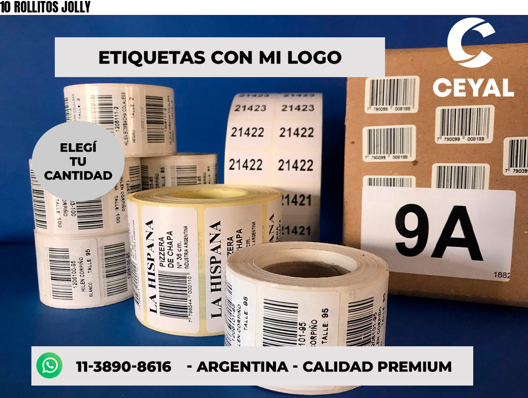 10 ROLLITOS JOLLY