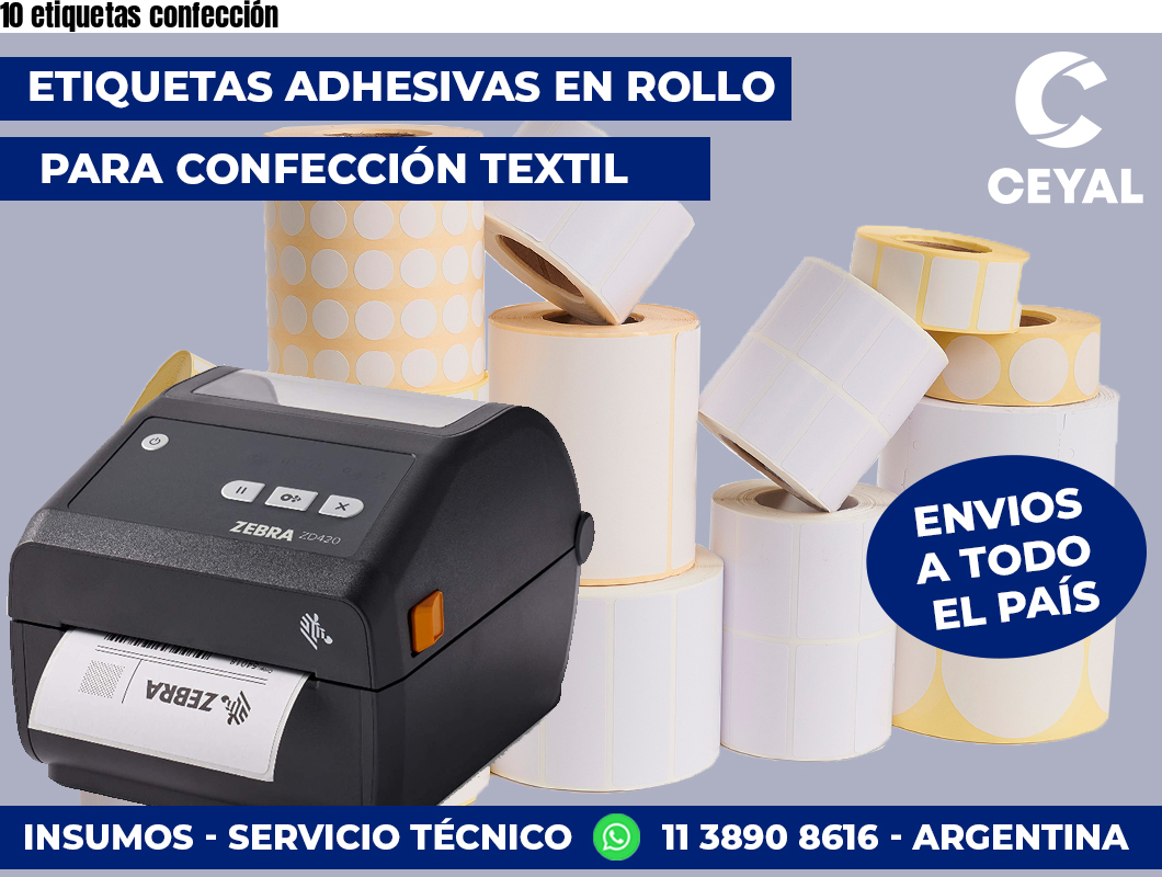 10 etiquetas confección