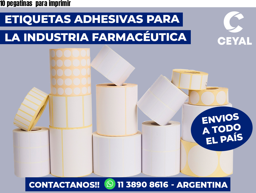 10 pegatinas  para imprimir