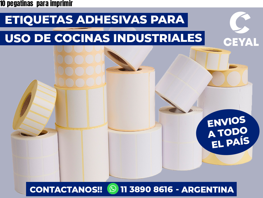10 pegatinas  para imprimir