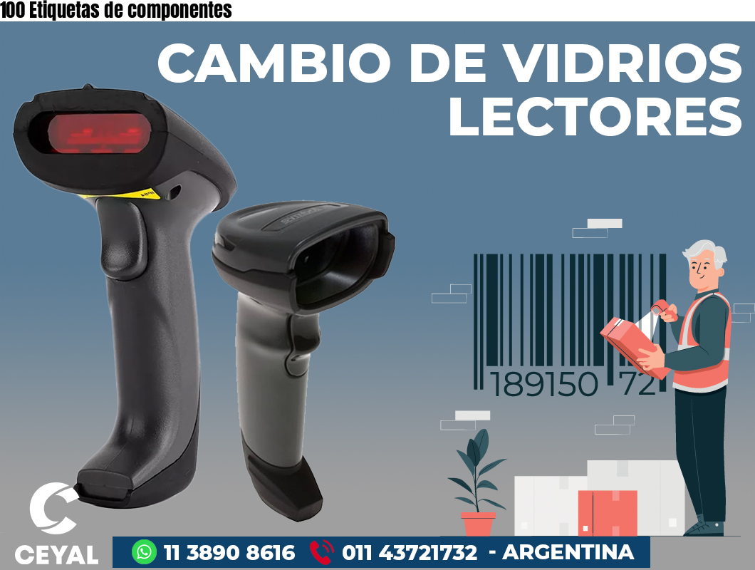 100 Etiquetas de componentes