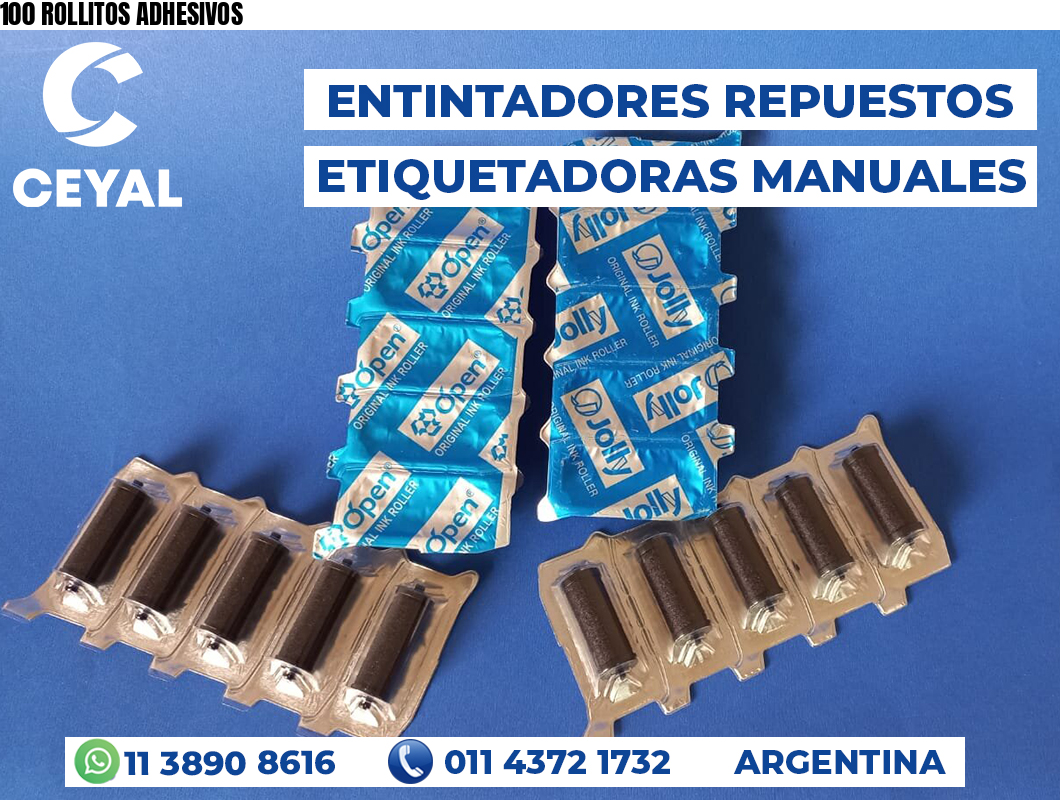 100 ROLLITOS ADHESIVOS