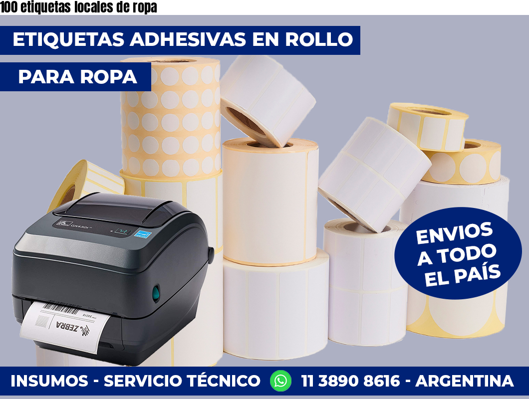 100 etiquetas locales de ropa