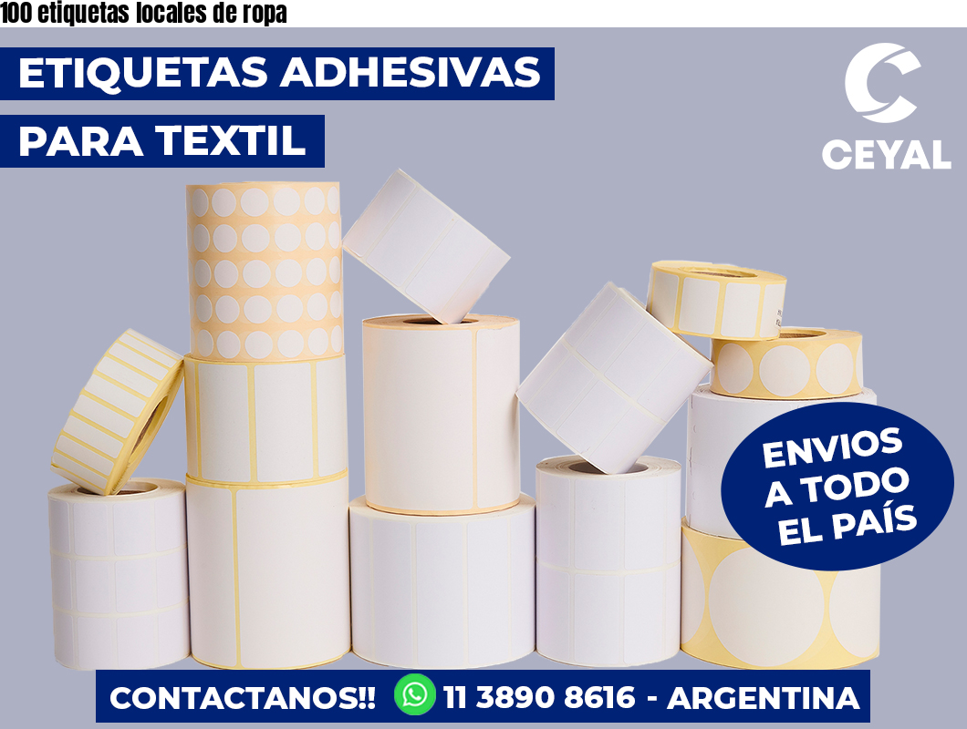 100 etiquetas locales de ropa