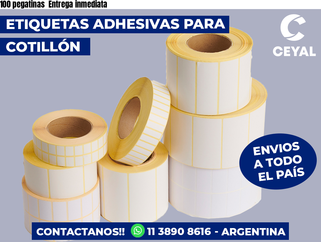100 pegatinas Entrega inmediata