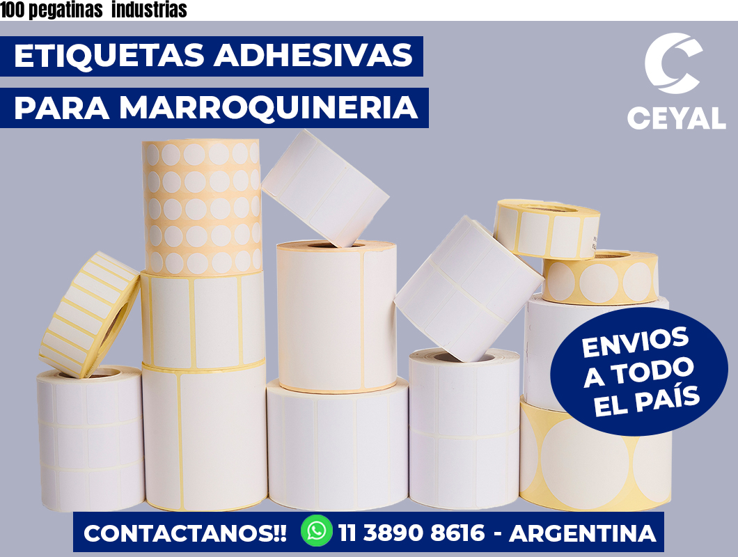 100 pegatinas  industrias