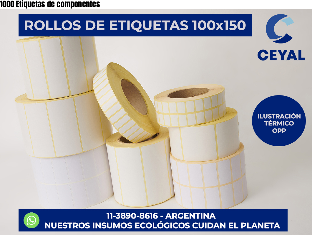 1000 Etiquetas de componentes