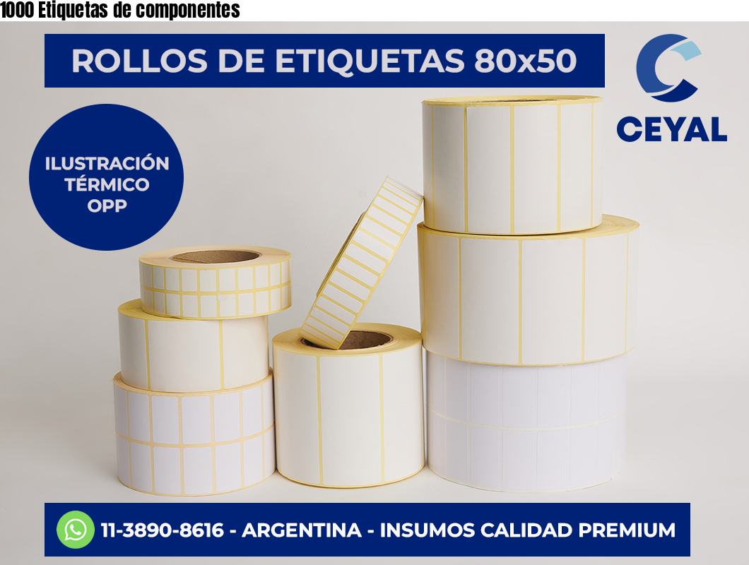 1000 Etiquetas de componentes