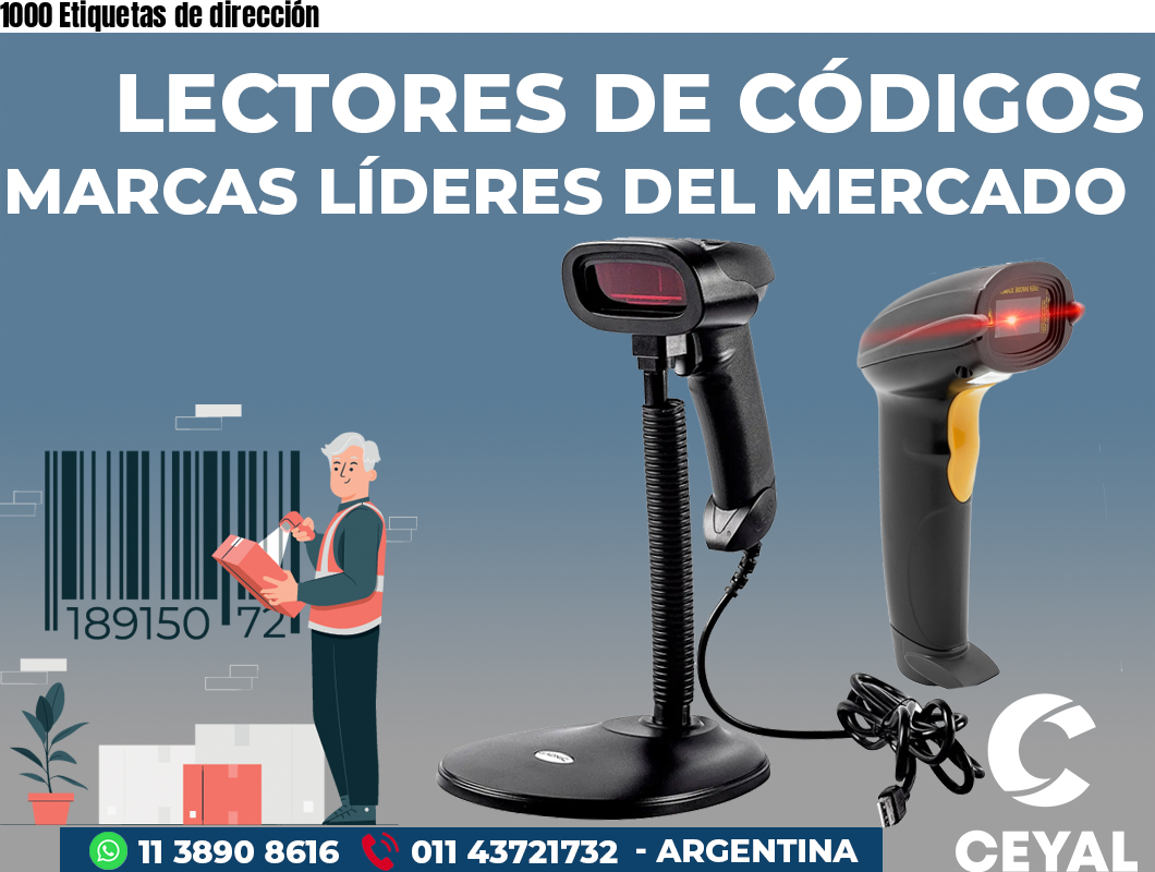 1000 Etiquetas de dirección