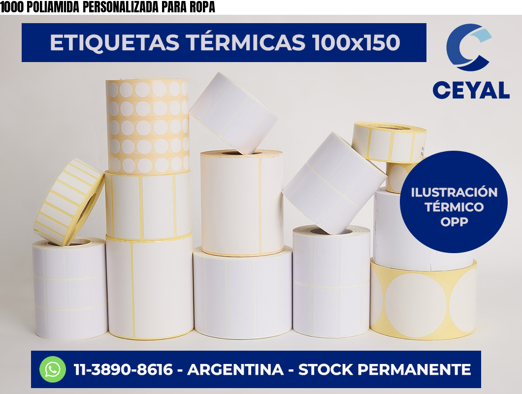 1000 POLIAMIDA PERSONALIZADA PARA ROPA