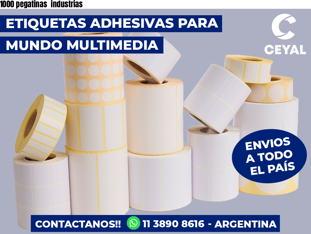 1000 pegatinas  industrias