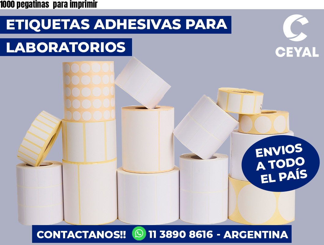 1000 pegatinas  para imprimir