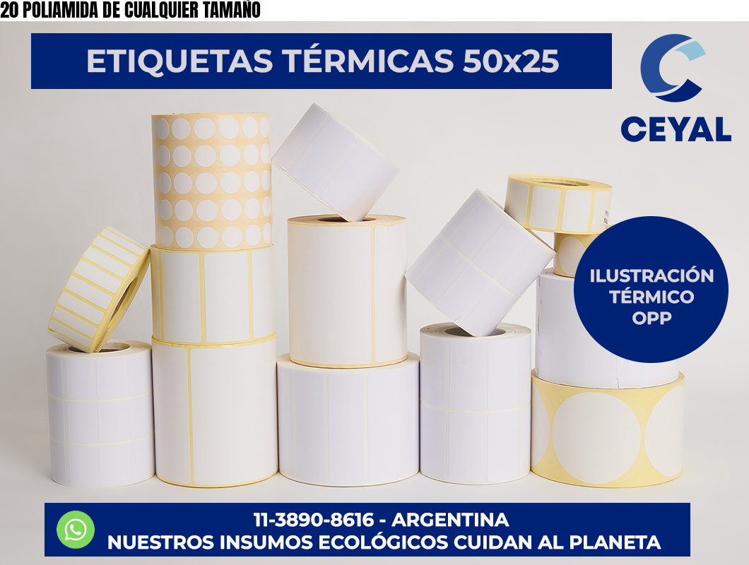 20 POLIAMIDA DE CUALQUIER TAMAÑO