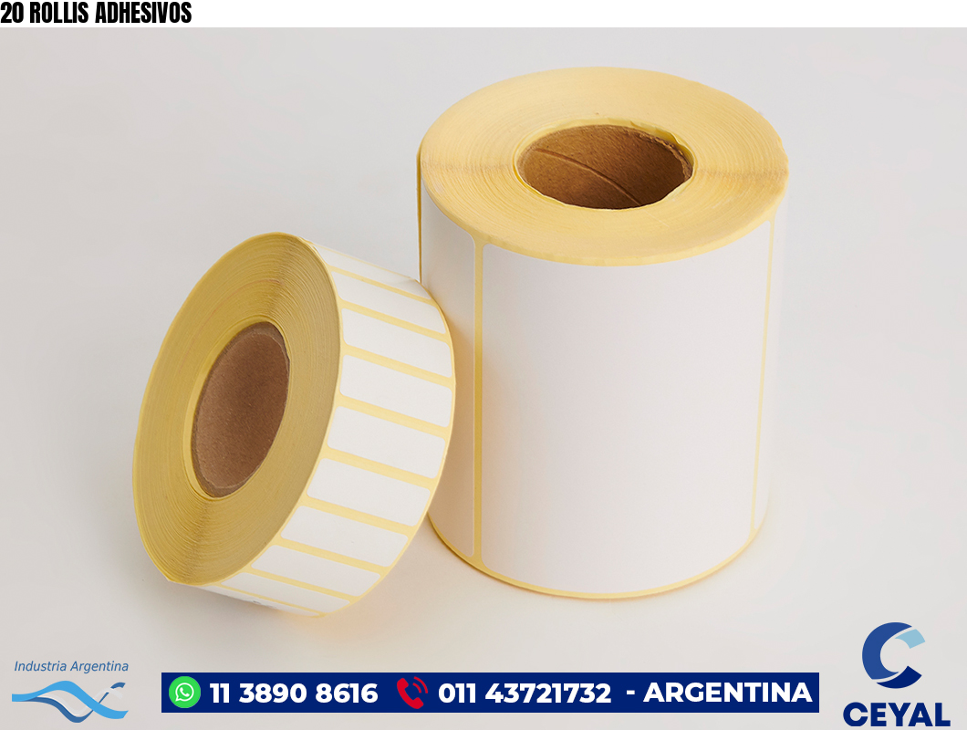 20 ROLLIS ADHESIVOS