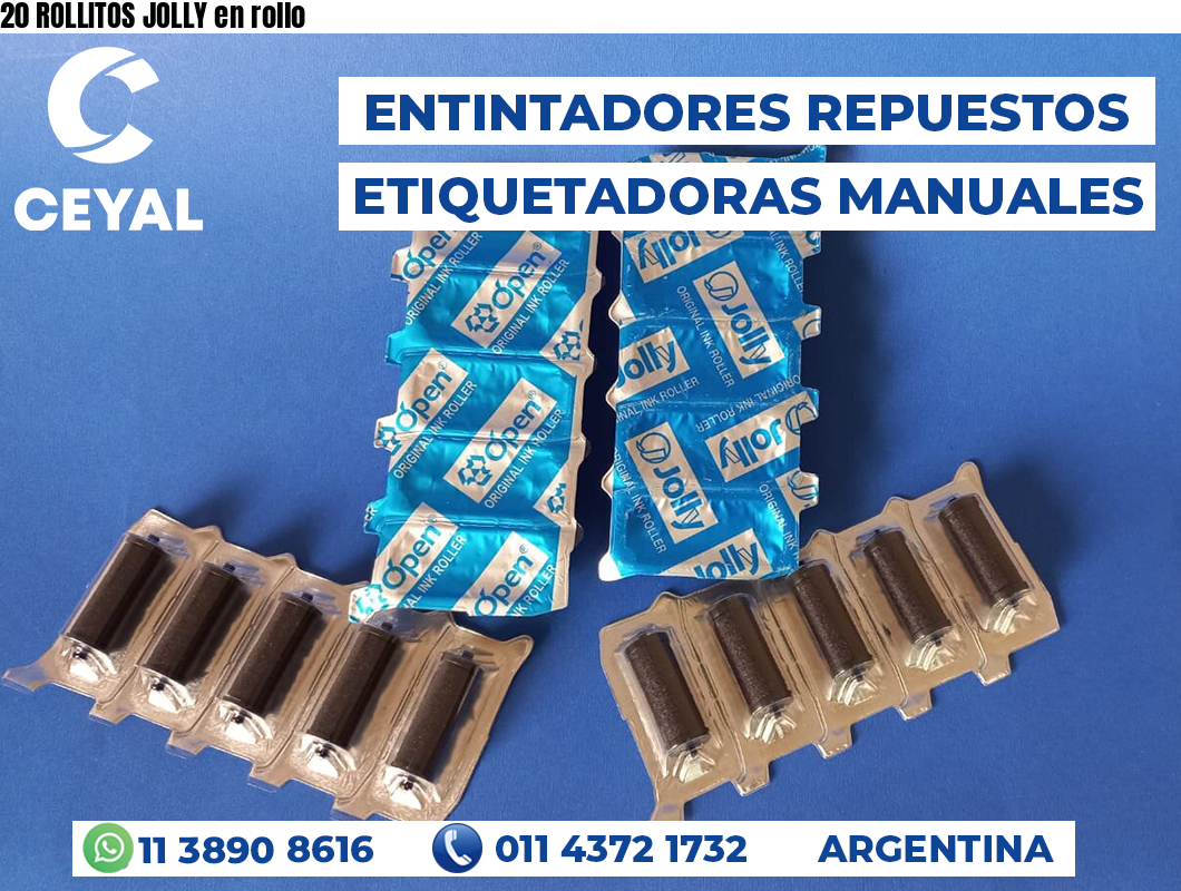 20 ROLLITOS JOLLY en rollo