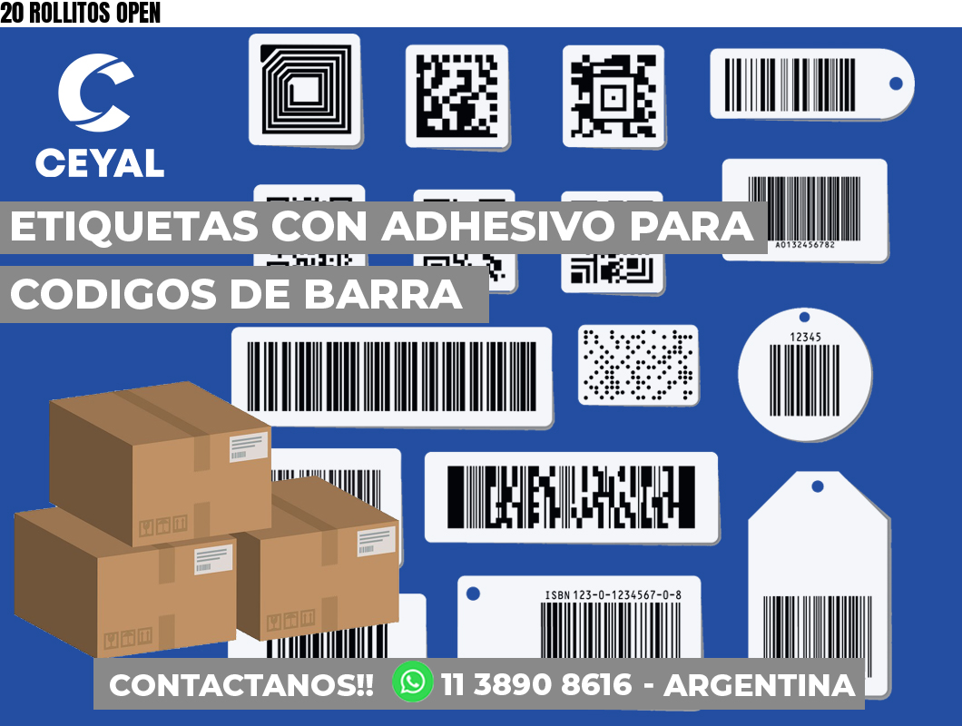 20 ROLLITOS OPEN