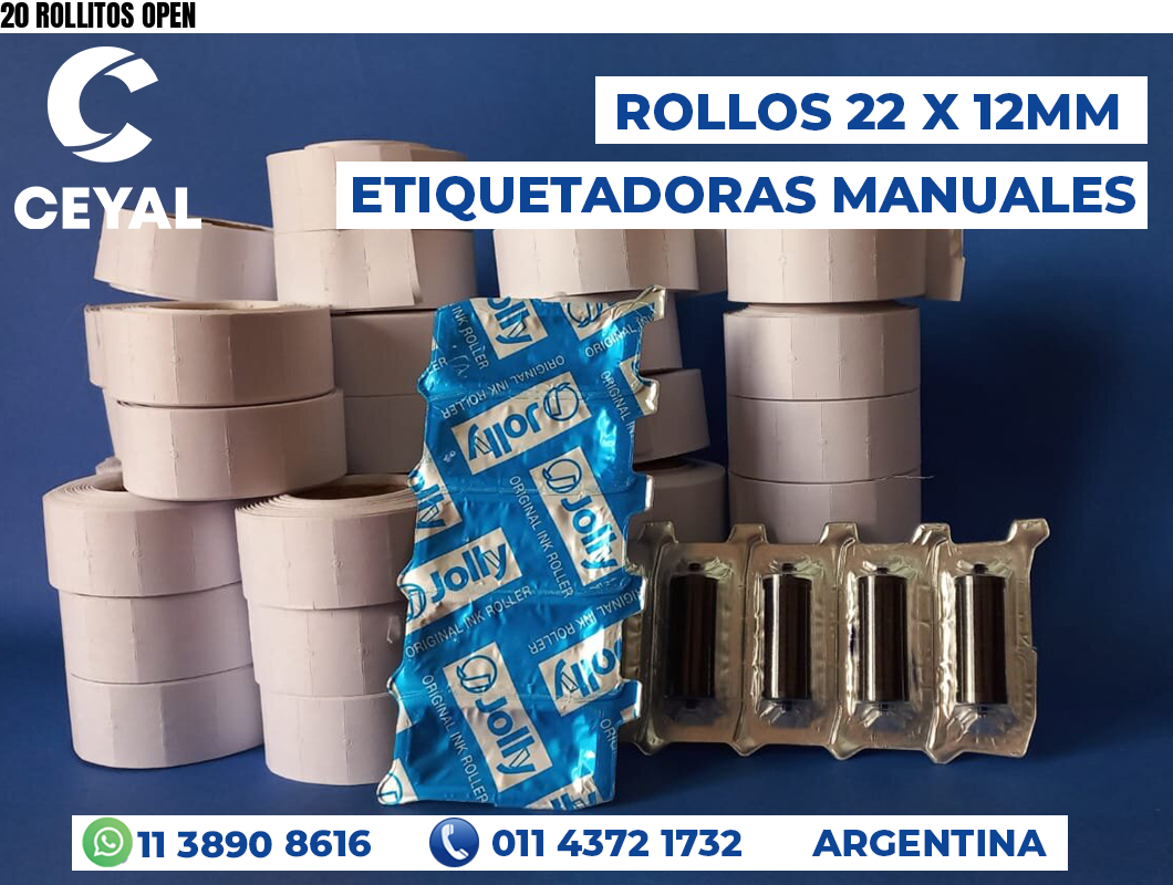 20 ROLLITOS OPEN