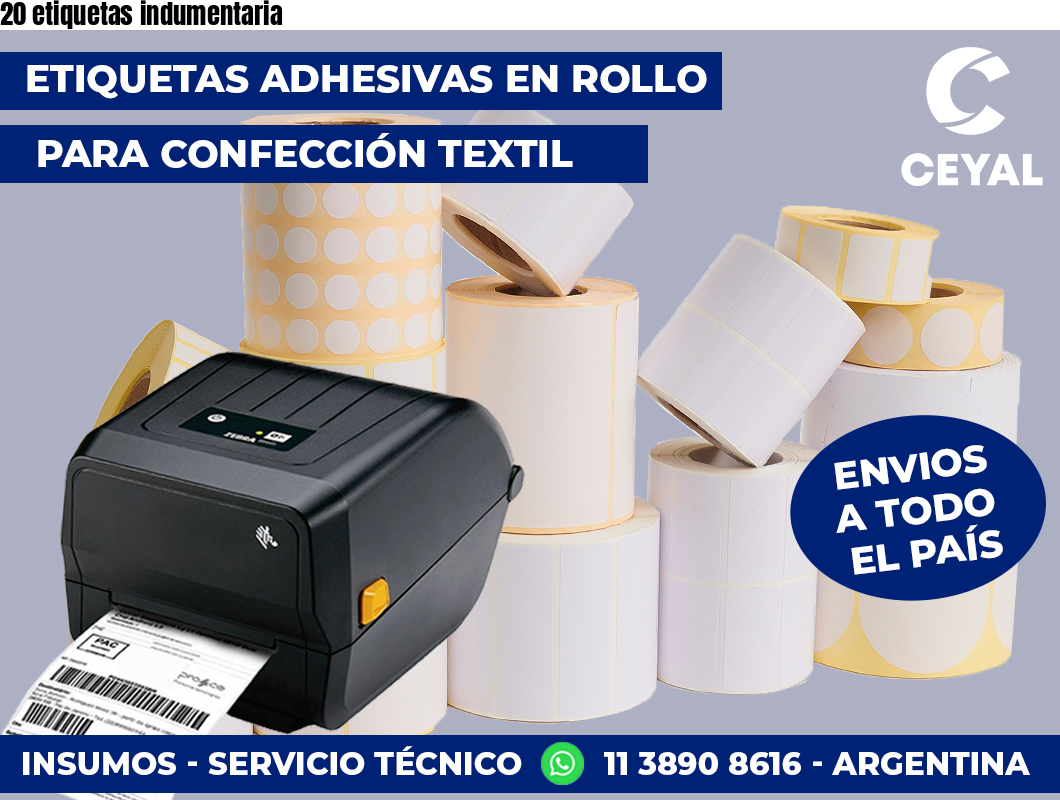 20 etiquetas indumentaria