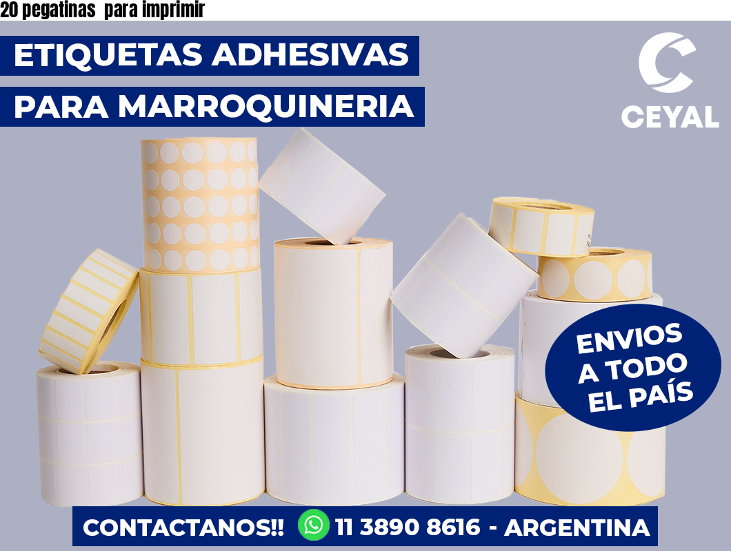 20 pegatinas para imprimir