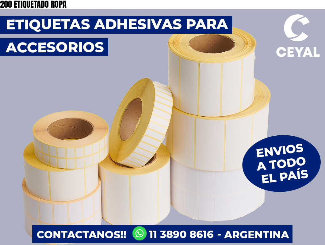 200 ETIQUETADO ROPA