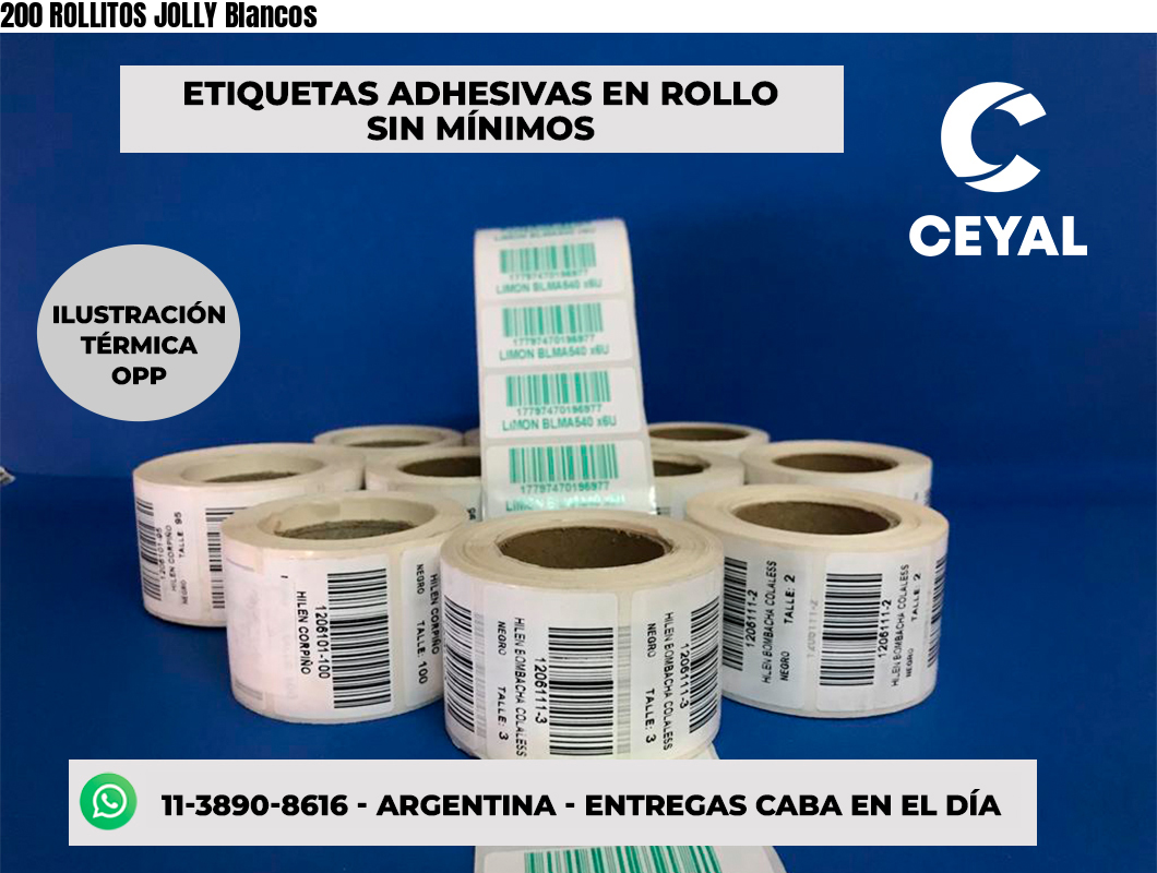 200 ROLLITOS JOLLY Blancos