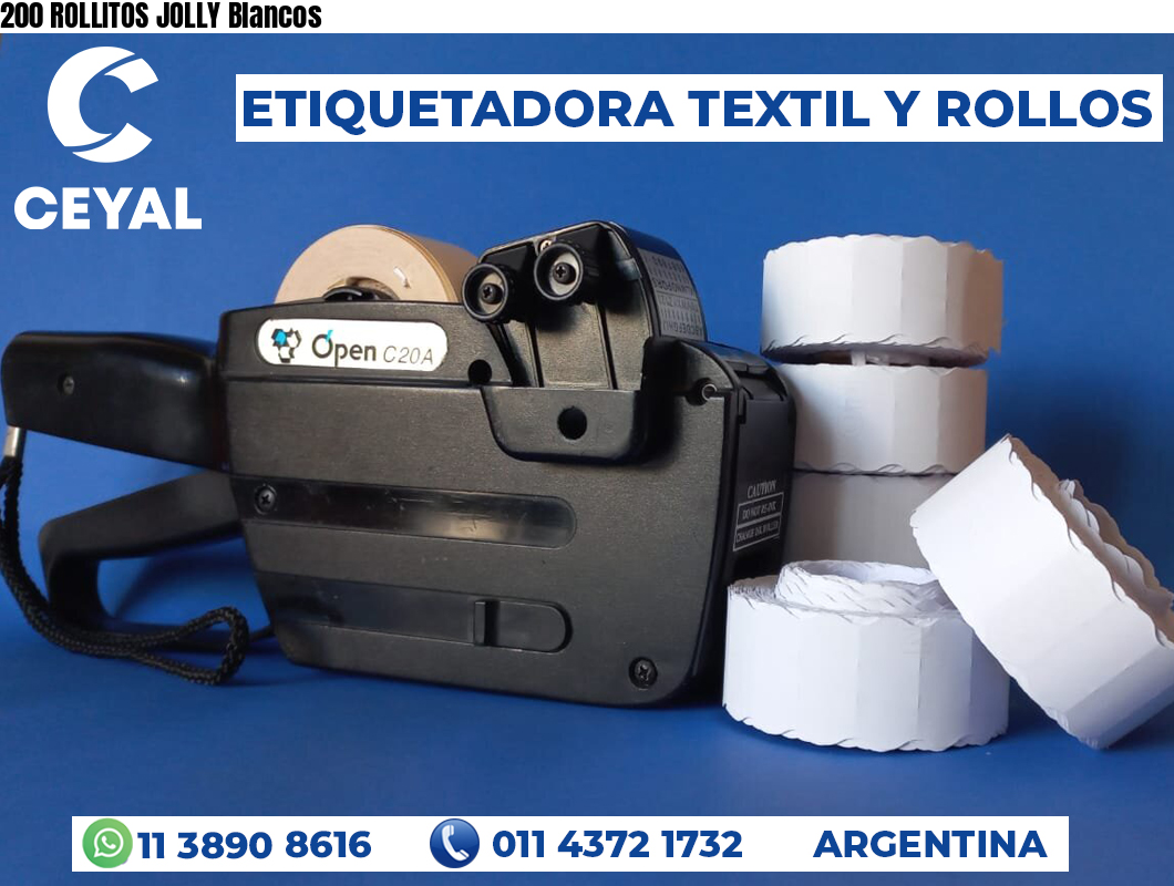 200 ROLLITOS JOLLY Blancos