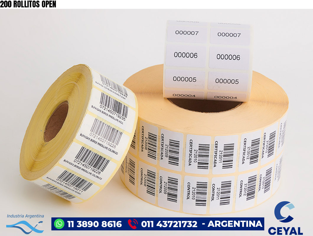 200 ROLLITOS OPEN