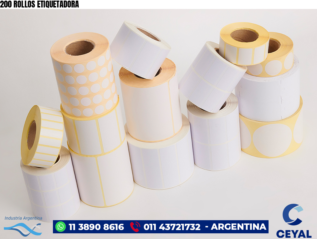 200 ROLLOS ETIQUETADORA