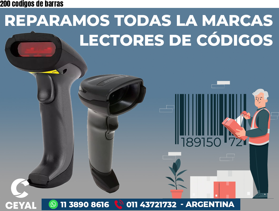 200 codigos de barras