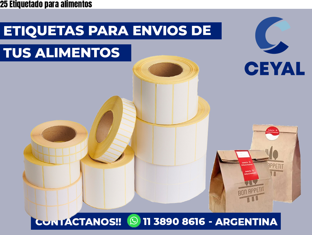 25 Etiquetado para alimentos