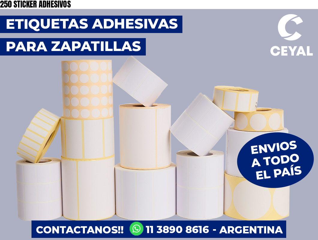 250 STICKER ADHESIVOS