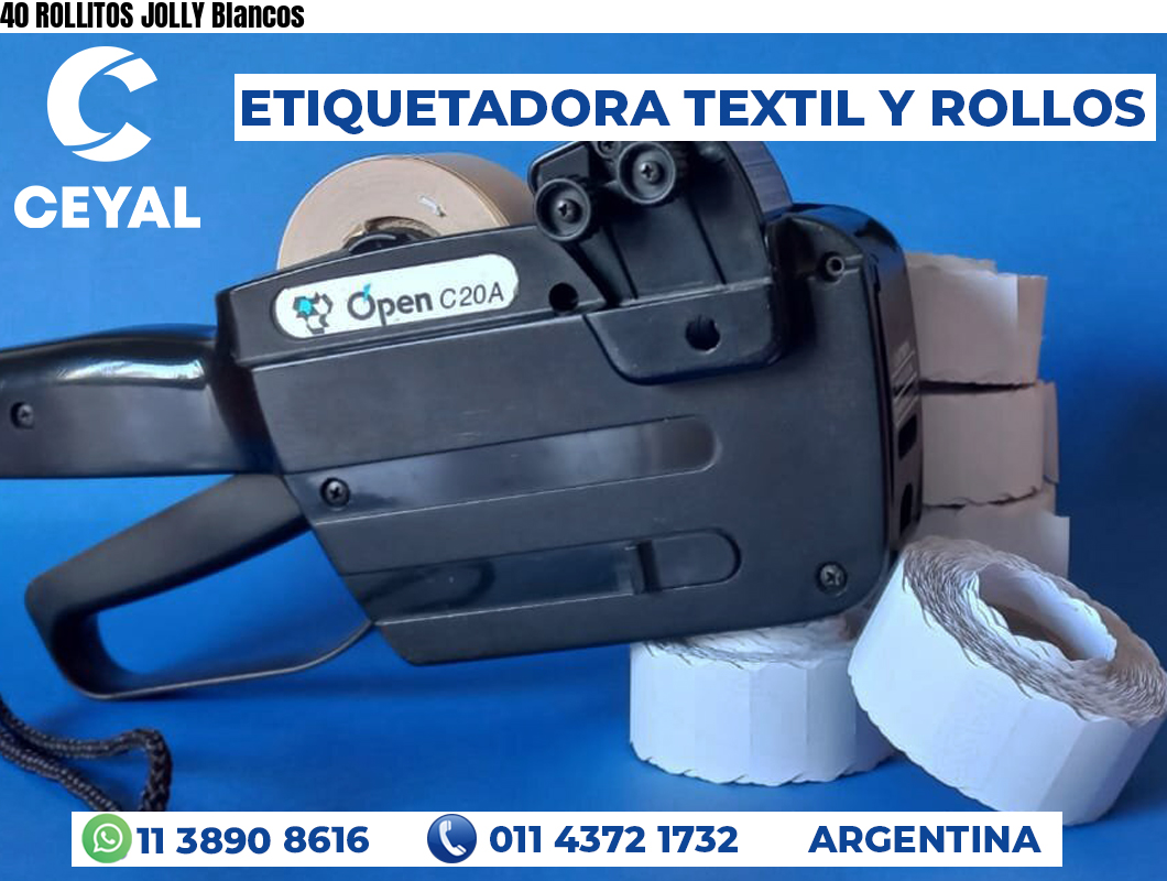 40 ROLLITOS JOLLY Blancos