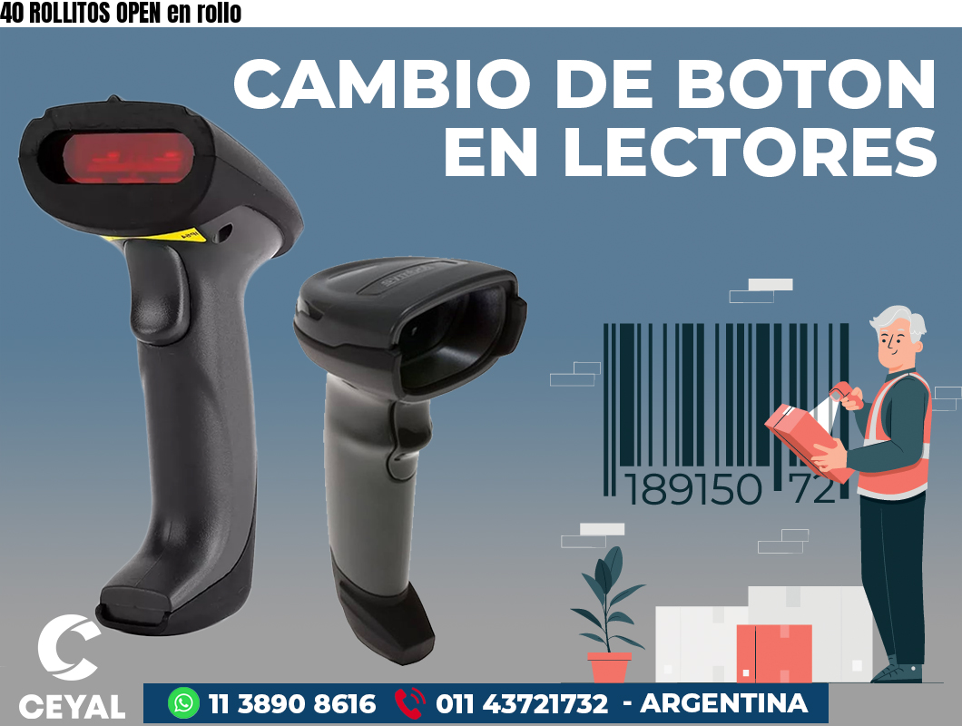 40 ROLLITOS OPEN en rollo