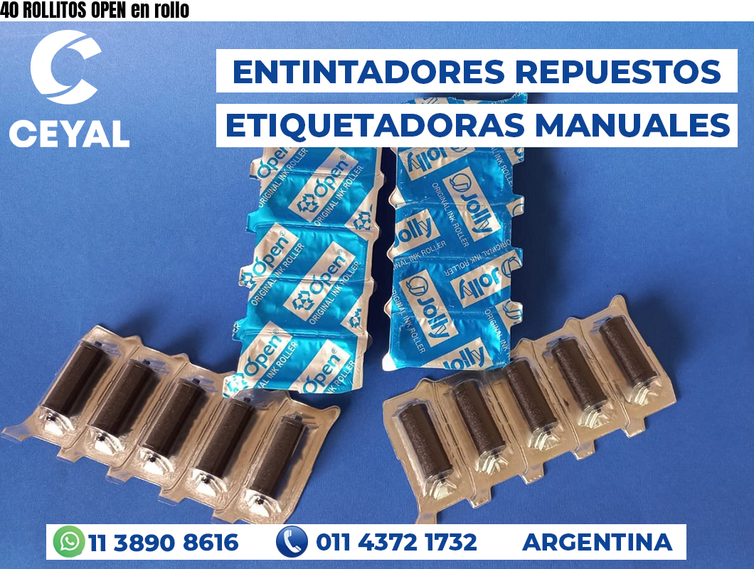 40 ROLLITOS OPEN en rollo