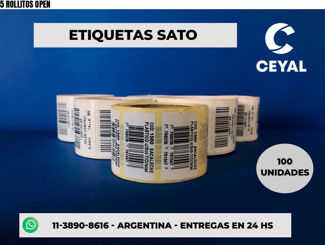 5 ROLLITOS OPEN