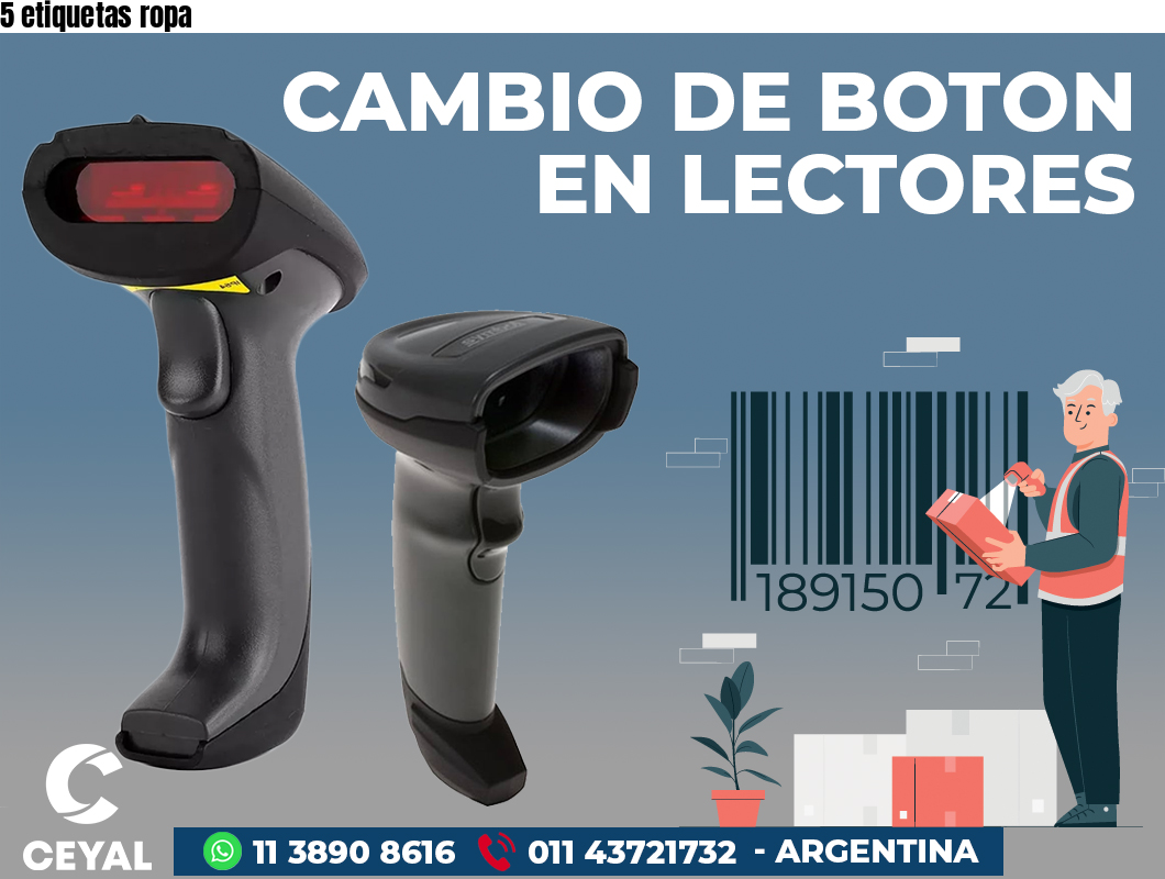 5 etiquetas ropa