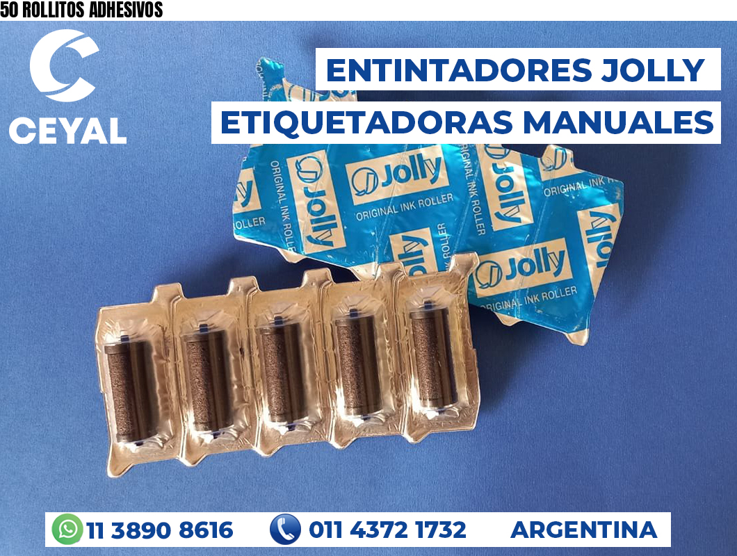 50 ROLLITOS ADHESIVOS