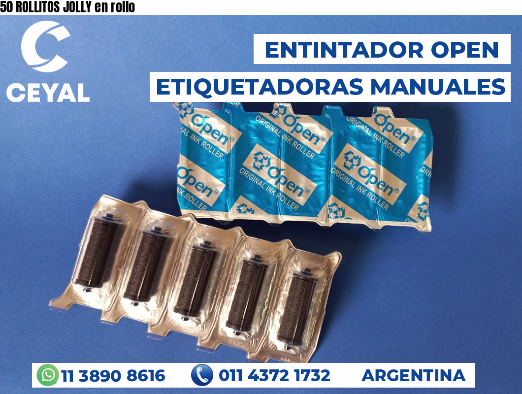 50 ROLLITOS JOLLY en rollo