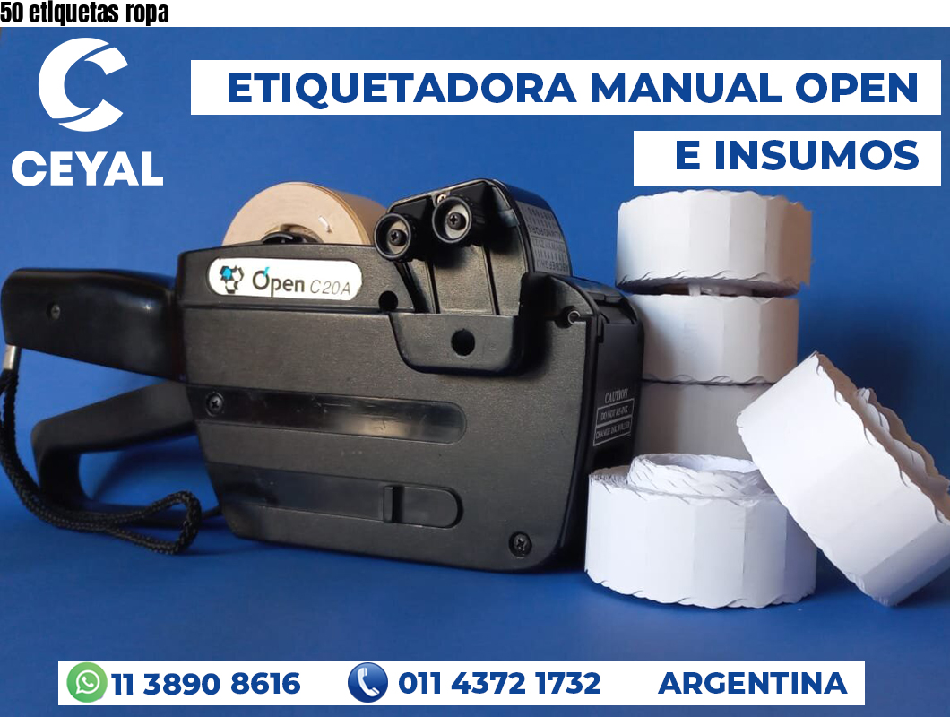50 etiquetas ropa
