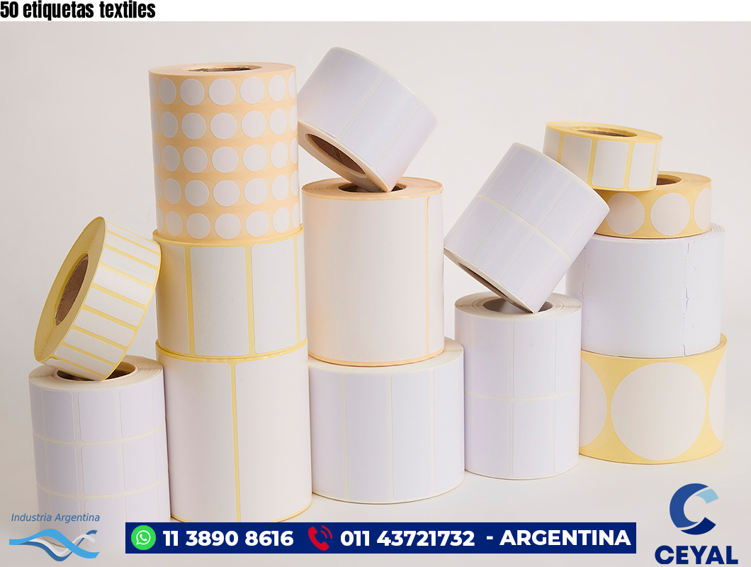 50 etiquetas textiles