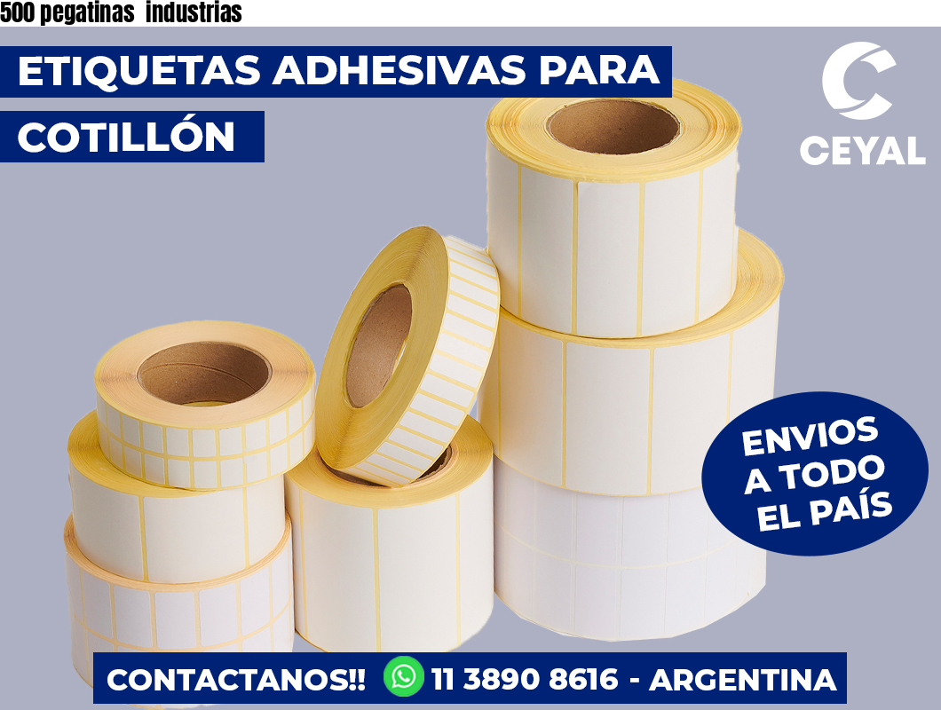 500 pegatinas  industrias