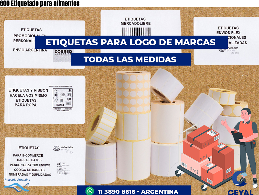 800 Etiquetado para alimentos