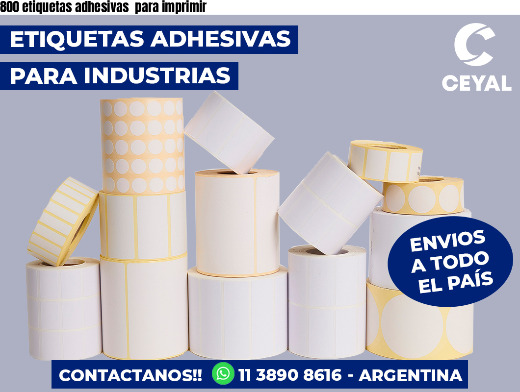 800 etiquetas adhesivas  para imprimir
