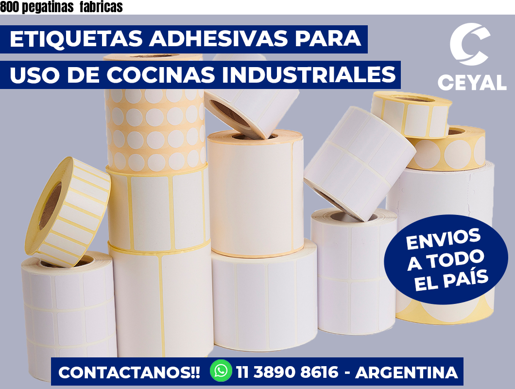 800 pegatinas  fabricas