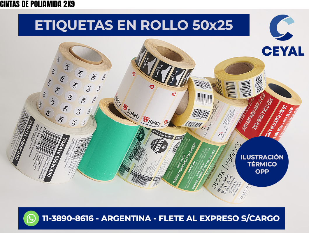 CINTAS DE POLIAMIDA 2X9