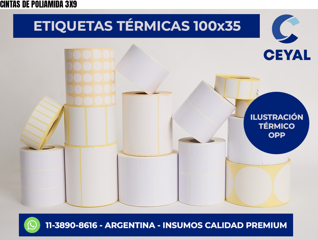 CINTAS DE POLIAMIDA 3X9