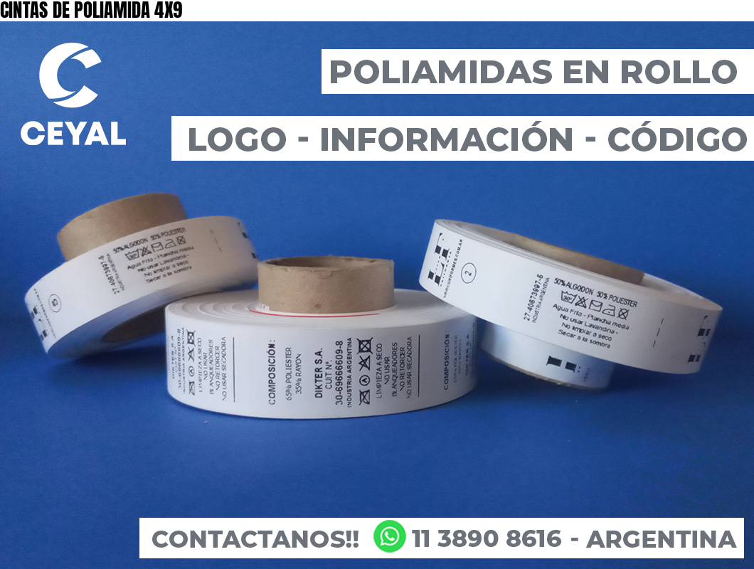 CINTAS DE POLIAMIDA 4X9