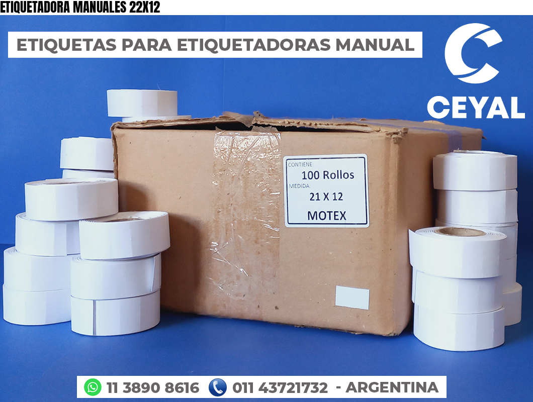 ETIQUETADORA MANUALES 22X12